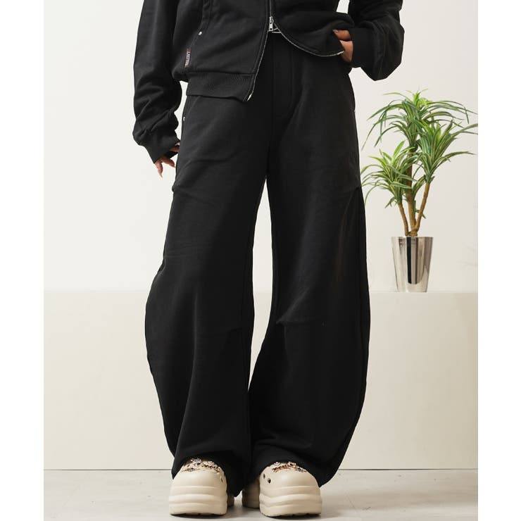 BLACK | バレルスウェットパンツ メンズ バレルレッグ | ONE 4 PREMIUM