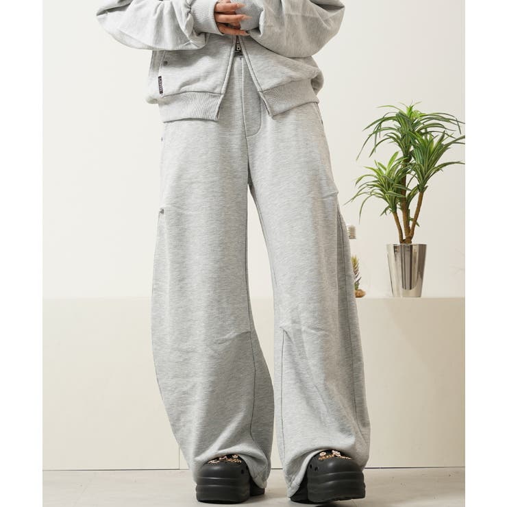 GRAY | バレルスウェットパンツ メンズ バレルレッグ | ONE 4 PREMIUM