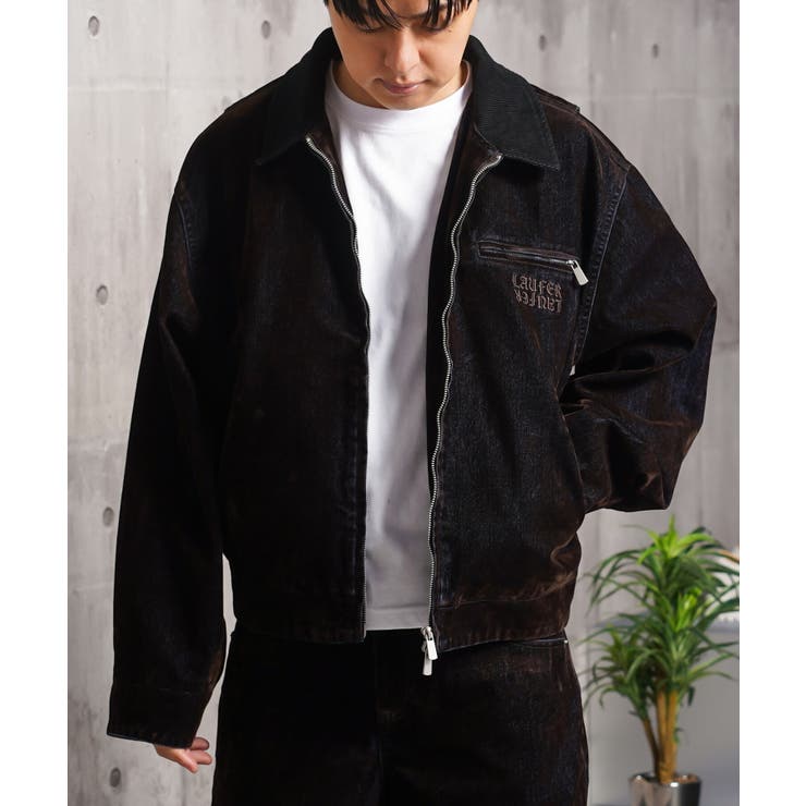 D.BROWN | Laufer フロッキーデニム デトロイトジャケット | ONE 4 PREMIUM