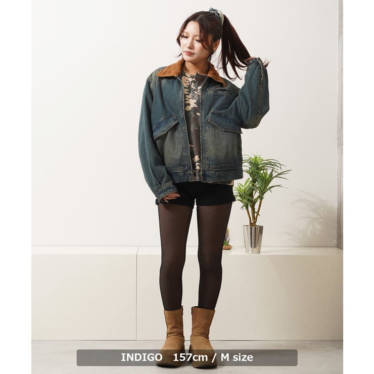 ヴィンテージ加工 デニム フライトジャケット | ONE 4 PREMIUM | 詳細画像10 