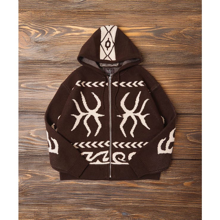 ニットジップアップパーカー メンズ ニット | ONE 4 PREMIUM | 詳細画像15 