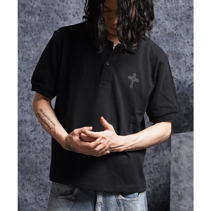 BLACK×BLACK | ポロシャツ メンズ レディース | ONE 4 PREMIUM