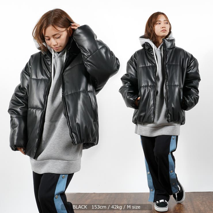 フェイクダウン PU ワイドジャケット[品番：OCGW0002360]｜ONE 4