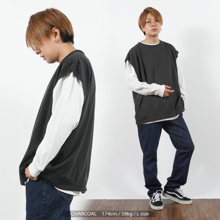 スウェットベスト アンサンブル ロンTee | ONE 4 PREMIUM | 詳細画像14 
