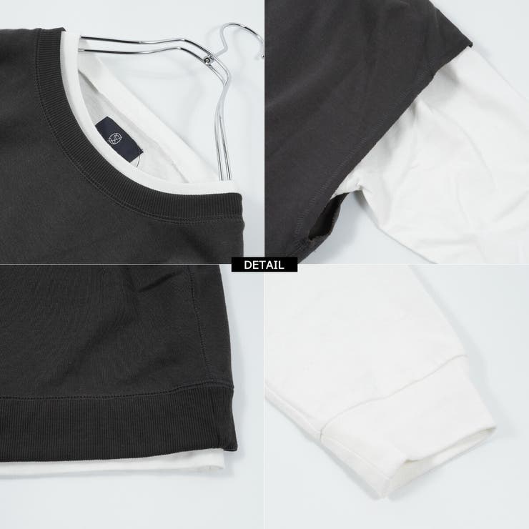 スウェットベスト アンサンブル ロンTee[品番：OCGW0002356