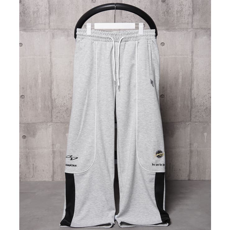 GRAY | パイピング ゲームデザイン スウェットパンツ | ONE 4 PREMIUM