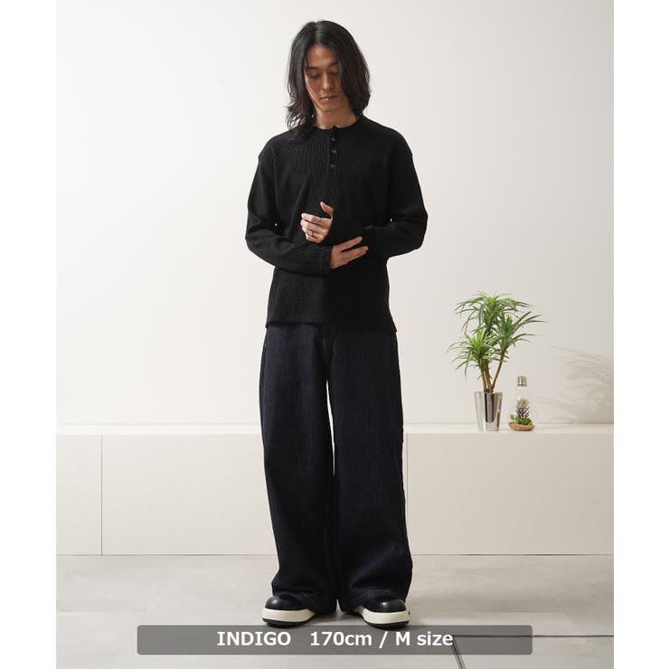 リジッドデニム メンズ バギーパンツ | ONE 4 PREMIUM | 詳細画像5 