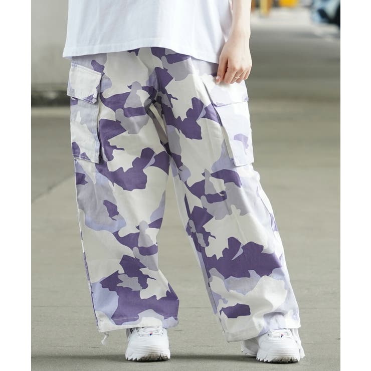 【35％OFF】 ◇カモフラ バルーンカーゴパンツ◇ カーゴパンツ[品番 パンツ