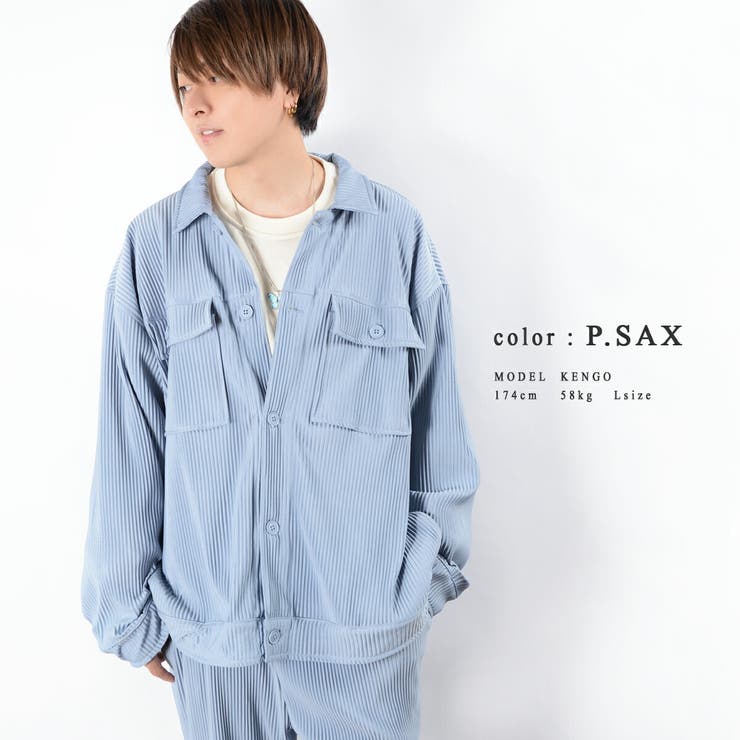 2-P.SAX | ◆プリーツ ビッグ CPOジャケット◆ | ONE 4 PREMIUM