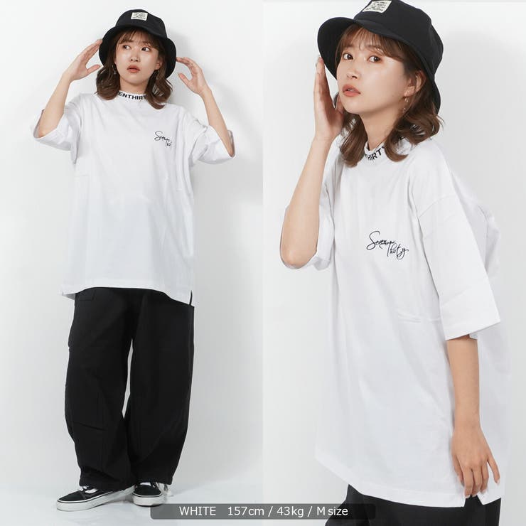 Mサイズ　 原宿 オープン限定　Tシャツ レディース オーバーサイズ Tシャツ レディース[品番：OCGW0003269]｜ONE 4