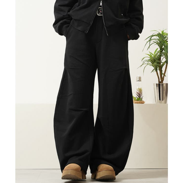 BLACK | スタッズ バレルスウェットパンツ メンズ | ONE 4 PREMIUM