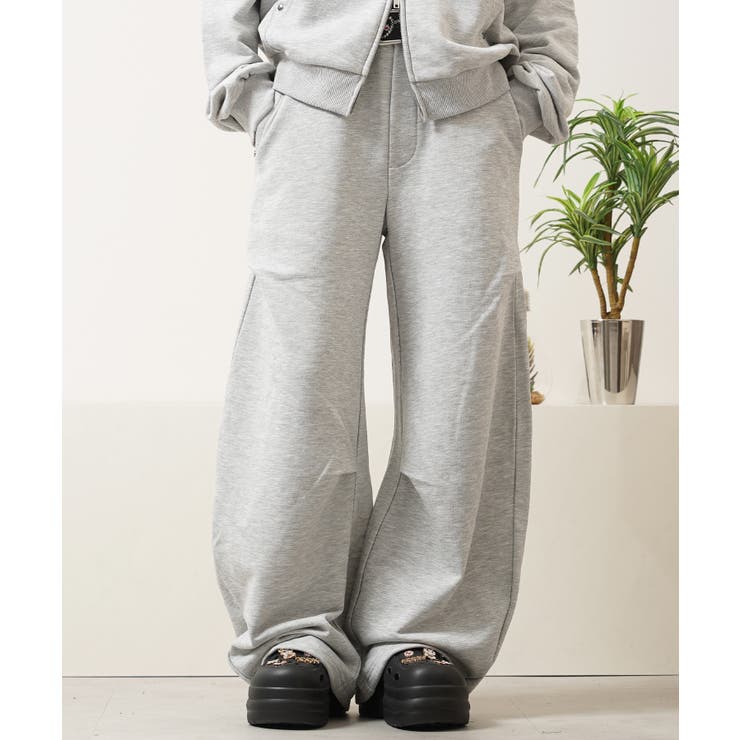 GRAY | スタッズ バレルスウェットパンツ メンズ | ONE 4 PREMIUM