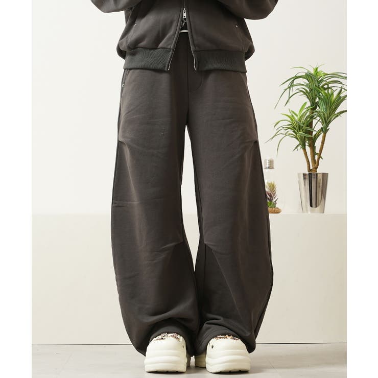 CHARCOAL | スタッズ バレルスウェットパンツ メンズ | ONE 4 PREMIUM