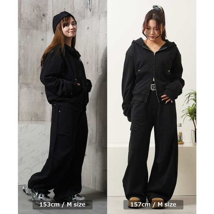 スタッズ ダブルジップパーカー メンズ | ONE 4 PREMIUM | 詳細画像17 