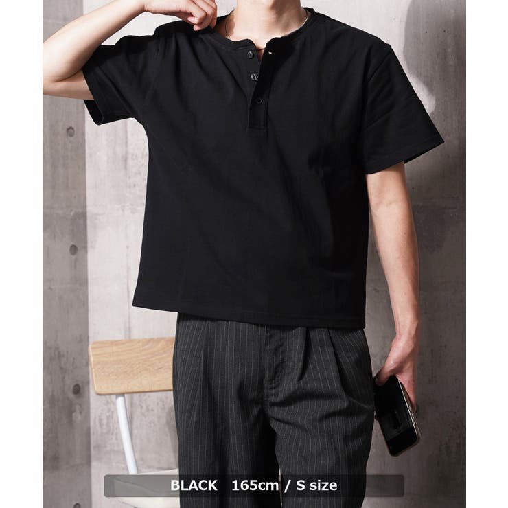 Tシャツ 半袖 ヘンリーネック | ONE 4 PREMIUM | 詳細画像12 
