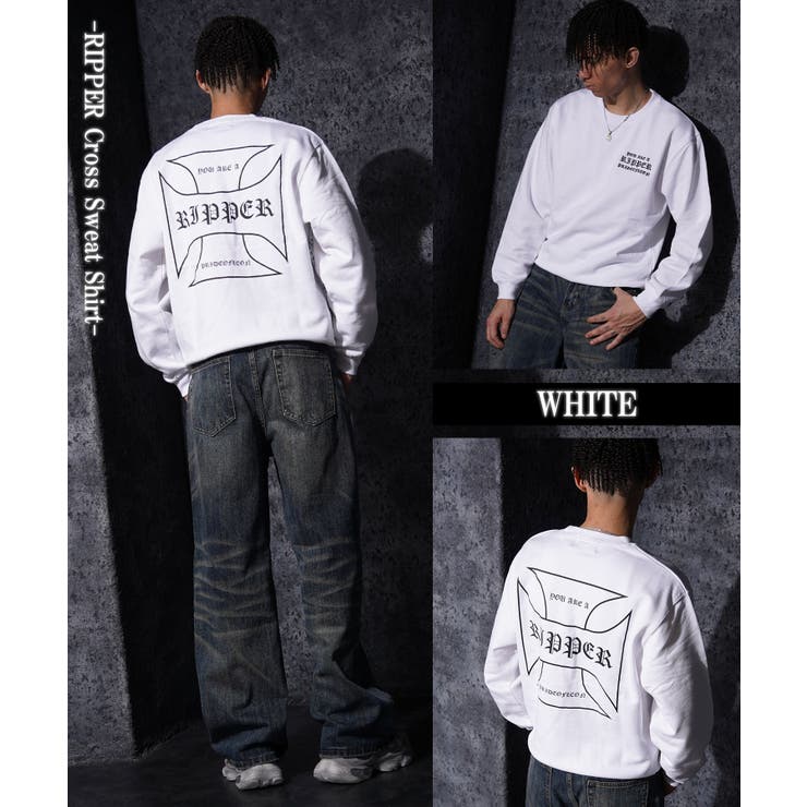 クロス スウェット メンズ | ONE 4 PREMIUM | 詳細画像6 