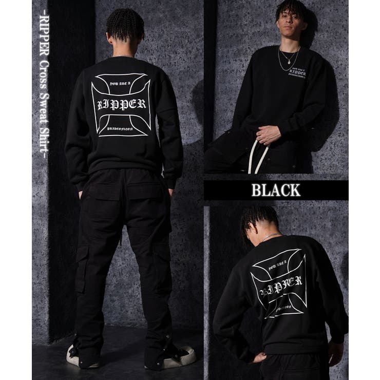 クロス スウェット メンズ | ONE 4 PREMIUM | 詳細画像11 