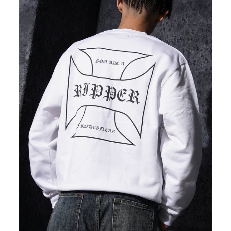 WHITE | クロス スウェット メンズ | ONE 4 PREMIUM