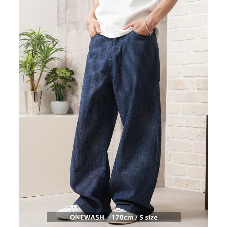 リップデニム&ヒッコリー バレルレッグパンツ メンズ | ONE 4 PREMIUM | 詳細画像7 