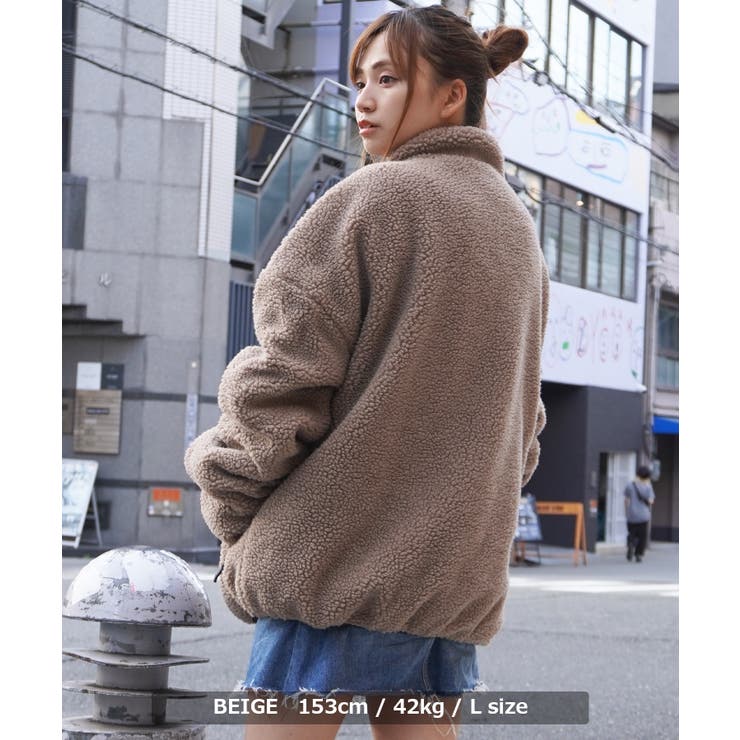 IVORY】リバーシブル ボア ジャケット[品番：OCGW0001814]｜ONE 4