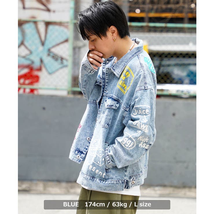 デニムジャケット メンズ gジャン[品番：OCGW0003304]｜ONE 4