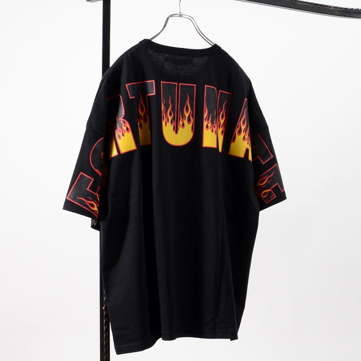 ◇ファイヤーパターン ビッグTシャツ◇ tシャツ[品番