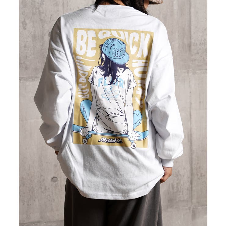 【おトク】 バックプリント Tシャツ 長袖[品番：OCGW0003827]｜ONE 4 ウォーキング・ランニングウェア