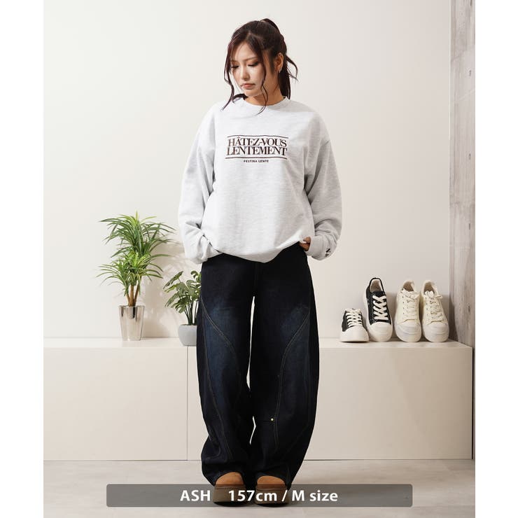 CVC裏毛 ロゴ刺繍 スウェットシャツ | ONE 4 PREMIUM | 詳細画像8 