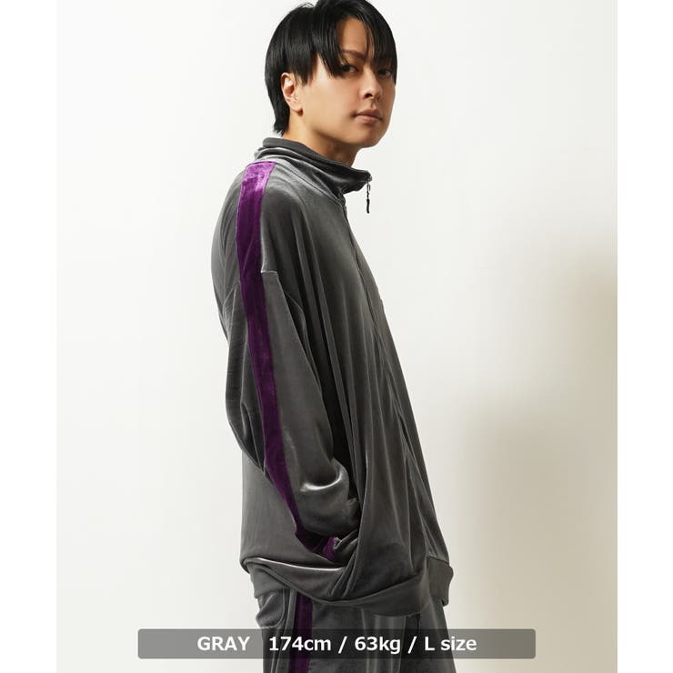 BLACK】◇ベロア トラックジャケット ◇[品番：OCGW0003366]｜ONE 4
