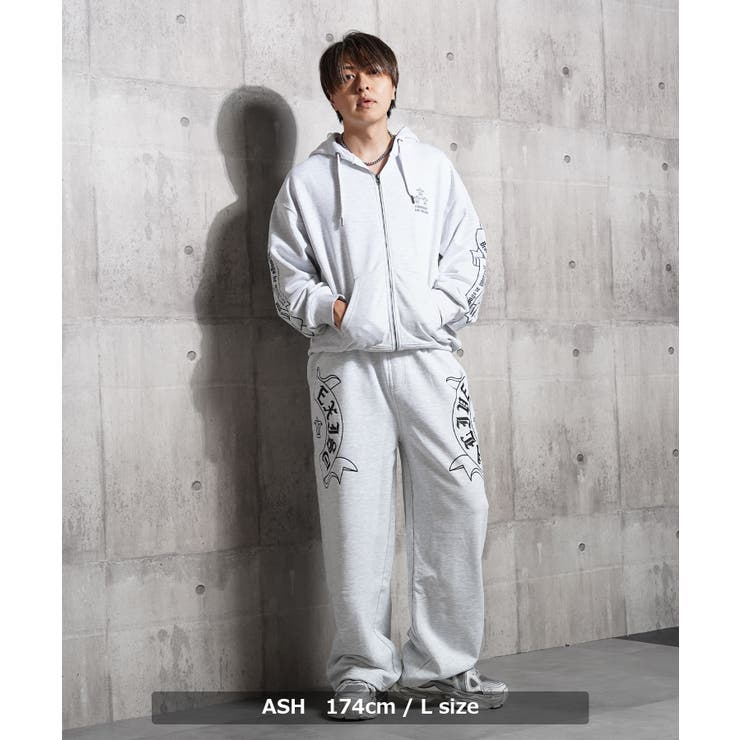 クロスデザイン 袖ロゴ ジップパーカー | ONE 4 PREMIUM | 詳細画像5 