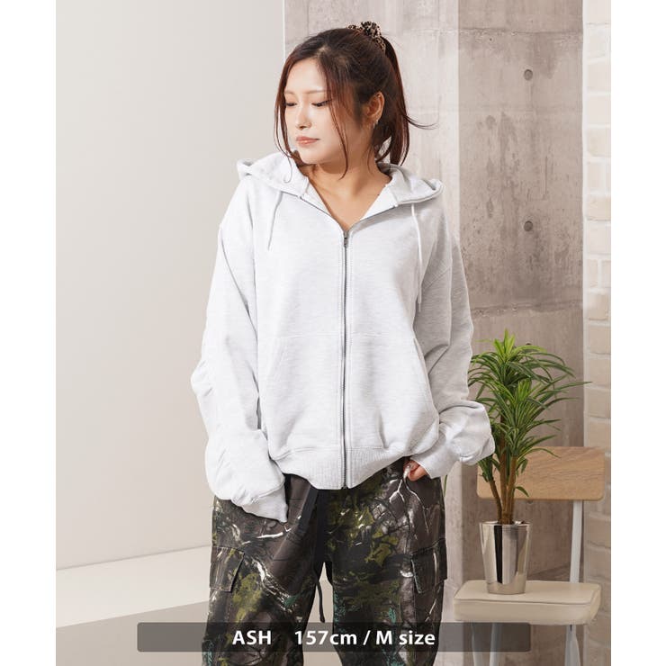 バルーンスリーブ パーカー ジップ | ONE 4 PREMIUM | 詳細画像5 