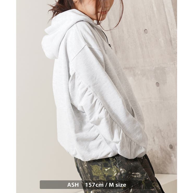 バルーンスリーブ パーカー ジップ | ONE 4 PREMIUM | 詳細画像7 