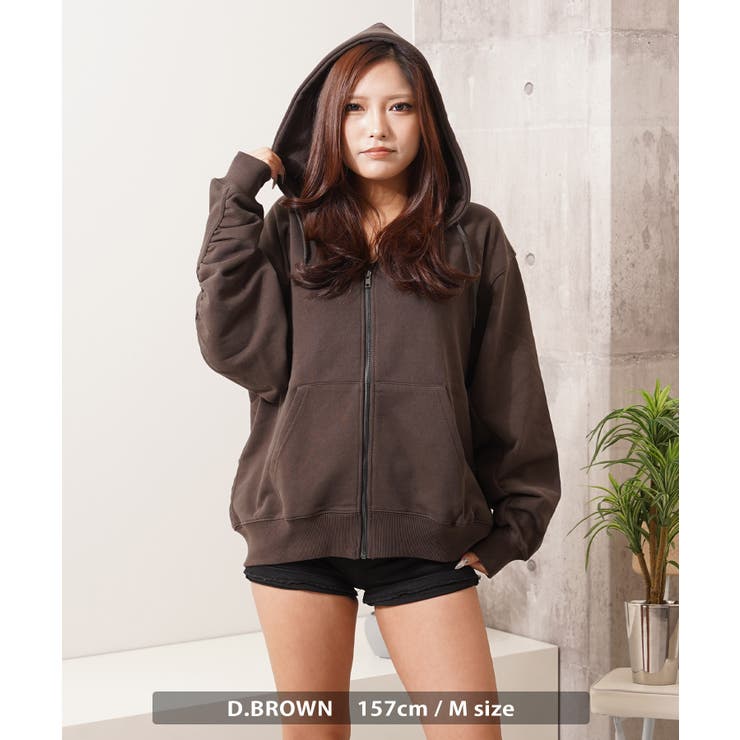 バルーンスリーブ パーカー ジップ | ONE 4 PREMIUM | 詳細画像9 