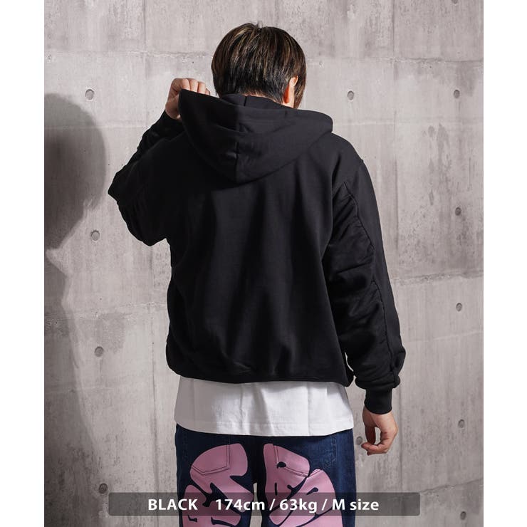 バルーンスリーブ パーカー ジップ | ONE 4 PREMIUM | 詳細画像14 