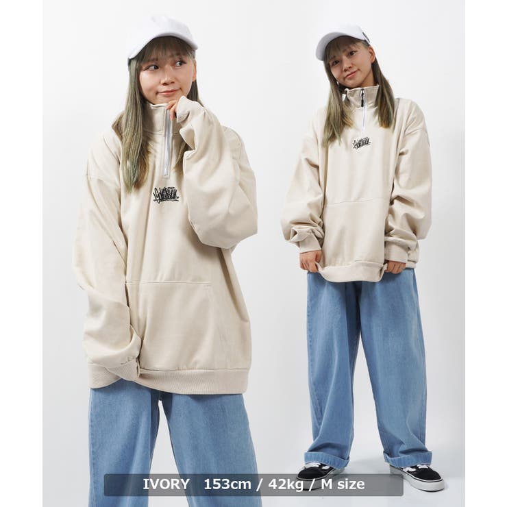 ハーフジップ トレーナー レディース[品番：OCGW0002981]｜ONE 4 PREMIUM（ワンフォープレミアム  ）のレディースファッション通販｜SHOPLIST（ショップリスト）