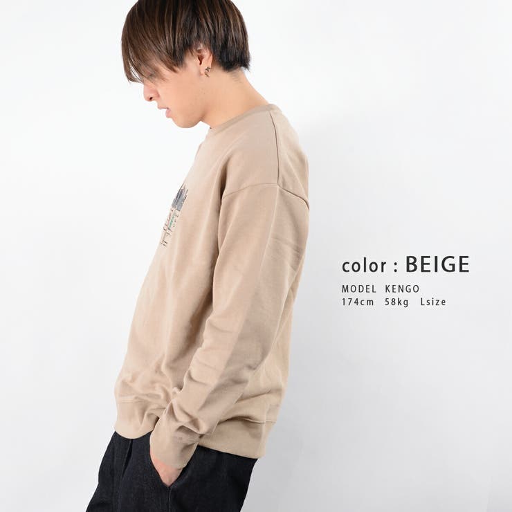線画刺繍 プリントトレーナー トレーナー メンズ 品番 Ocgw One 4 Premium ワンフォープレミアム のレディースファッション通販 Shoplist ショップリスト