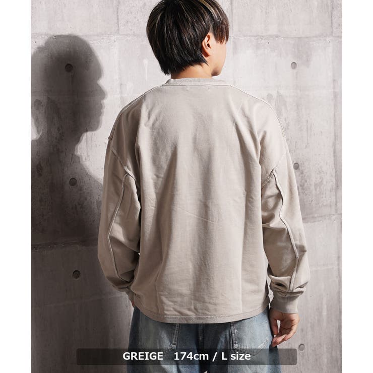 アップリケ刺繍 ピグメント スウェット | ONE 4 PREMIUM | 詳細画像8 