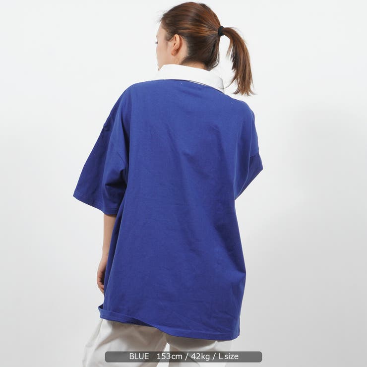 ー品販売  ラガーシャツ 半袖 レディース[品番：OCGW0002585]｜ONE 4 トップス