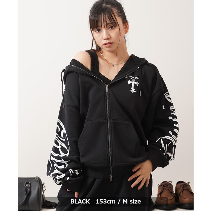ジップパーカー メンズ ダブルジップ | ONE 4 PREMIUM | 詳細画像11 