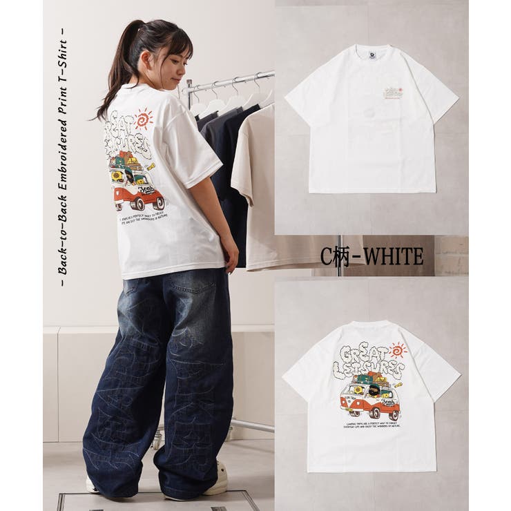 バックプリント サガラ刺繍 Tシャツ | ONE 4 PREMIUM | 詳細画像13 