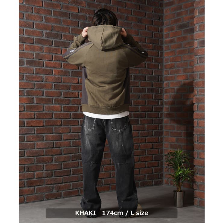 ロゴライン スウェットパーカー メンズ | ONE 4 PREMIUM | 詳細画像13 