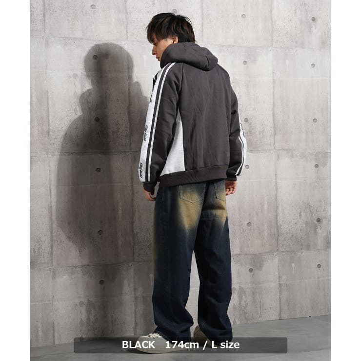 ロゴライン スウェットパーカー メンズ | ONE 4 PREMIUM | 詳細画像16 