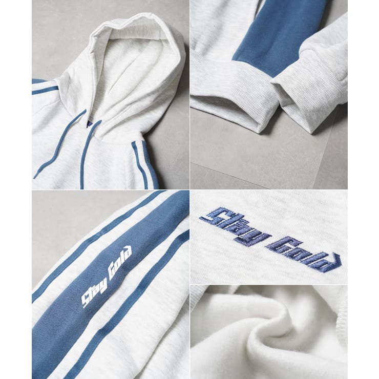 ロゴライン スウェットパーカー メンズ | ONE 4 PREMIUM | 詳細画像17 