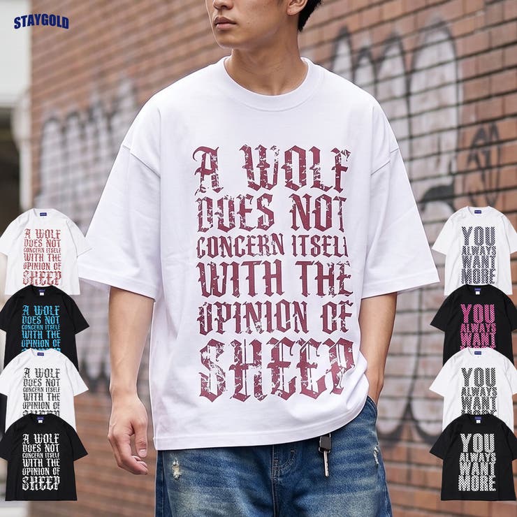 レタリング プリント Tシャツ | ONE 4 PREMIUM | 詳細画像1 