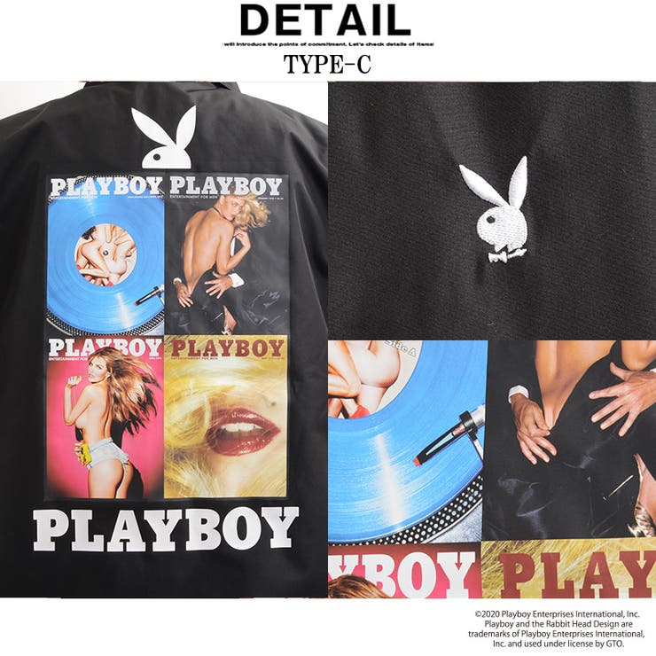 コーチジャケット メンズ プレイボーイ | ONE 4 PREMIUM | 詳細画像9 