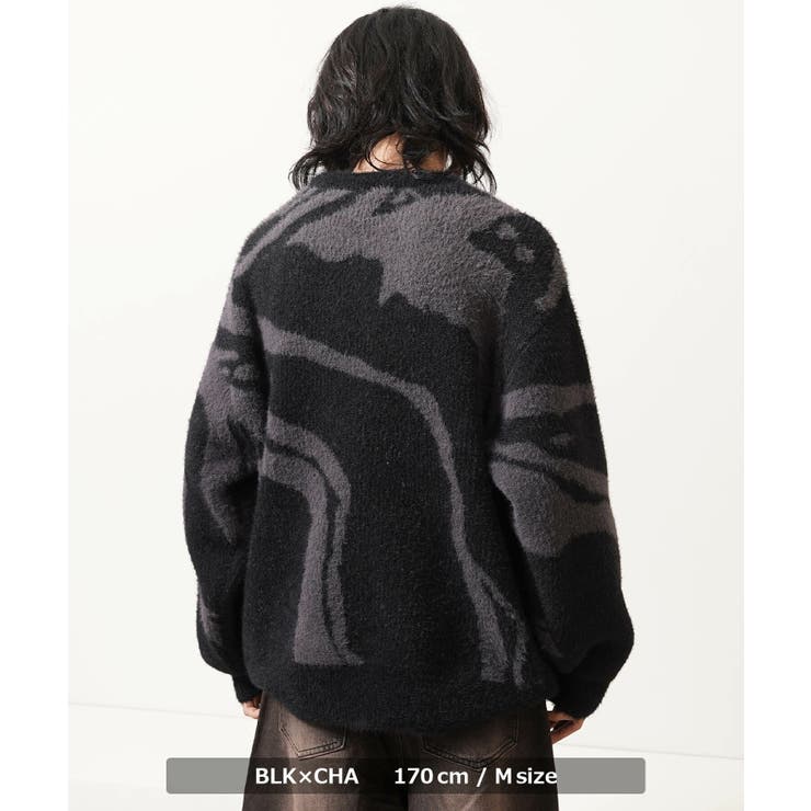 マーブル柄 ルーズ フェザーニット | ONE 4 PREMIUM | 詳細画像11 