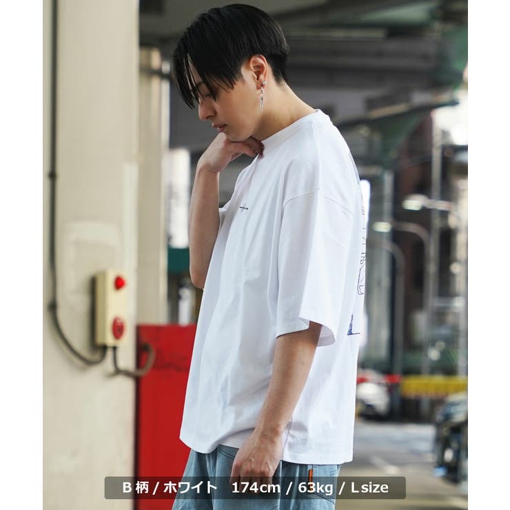 ◇水彩画風 フラワー バックプリントTシャツ◇[品番：OCGW0003653]｜ONE 4 PREMIUM（ワンフォープレミアム  ）のメンズファッション通販｜SHOPLIST（ショップリスト）