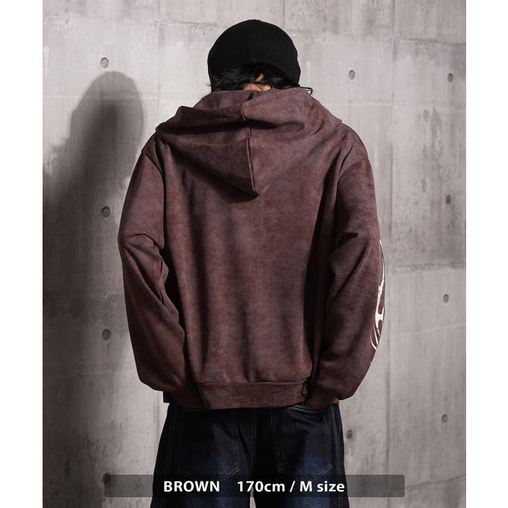 トライバル 薔薇 ジップパーカー | ONE 4 PREMIUM | 詳細画像11 