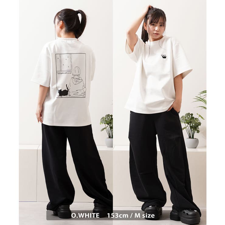 猫柄 バックプリント Tシャツ | ONE 4 PREMIUM | 詳細画像8 