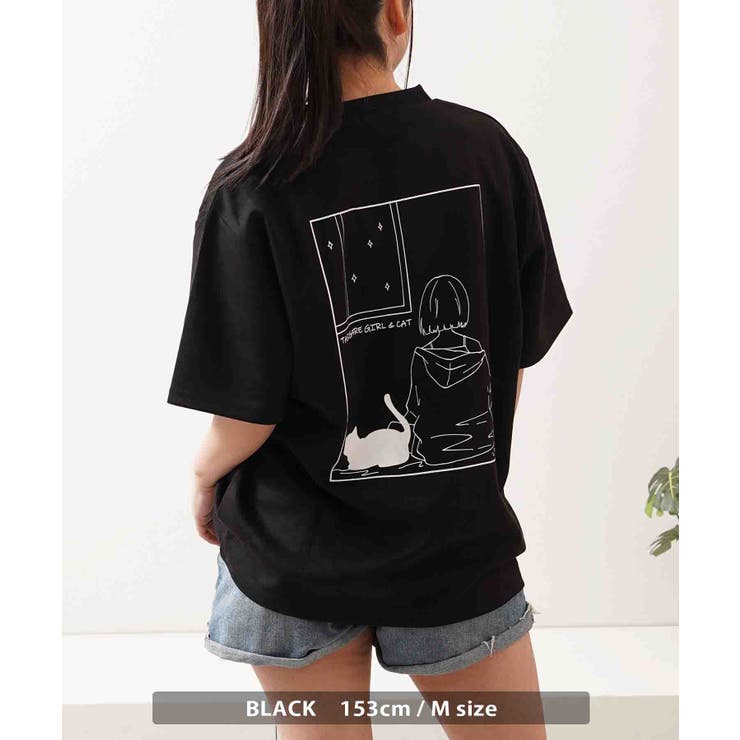 猫柄 バックプリント Tシャツ | ONE 4 PREMIUM | 詳細画像9 